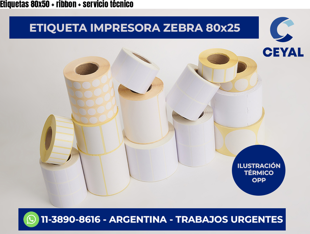 Etiquetas 80×50   ribbon   servicio técnico