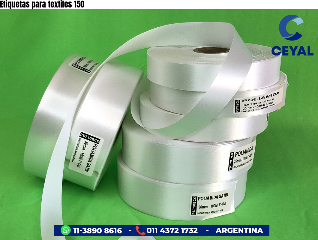 Etiquetas para textiles 150
