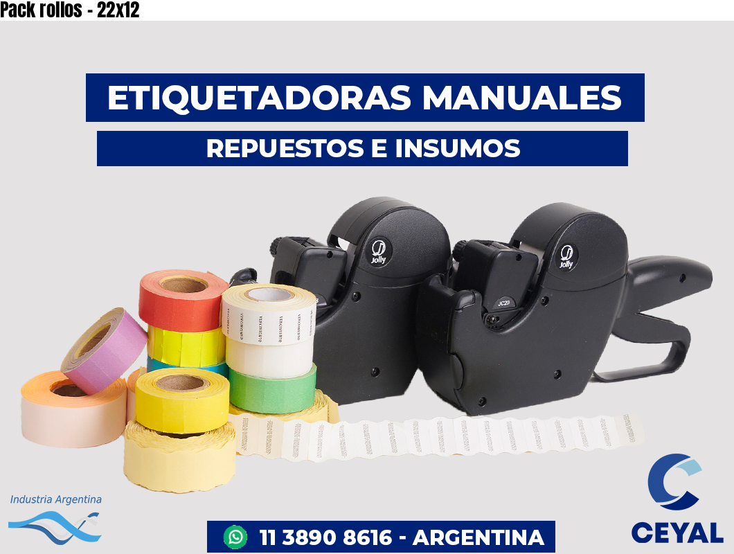 Pack rollos - 22x12