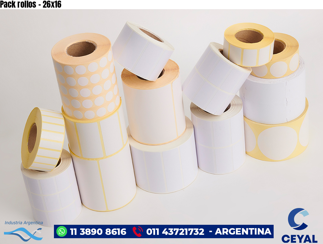 Pack rollos - 26x16