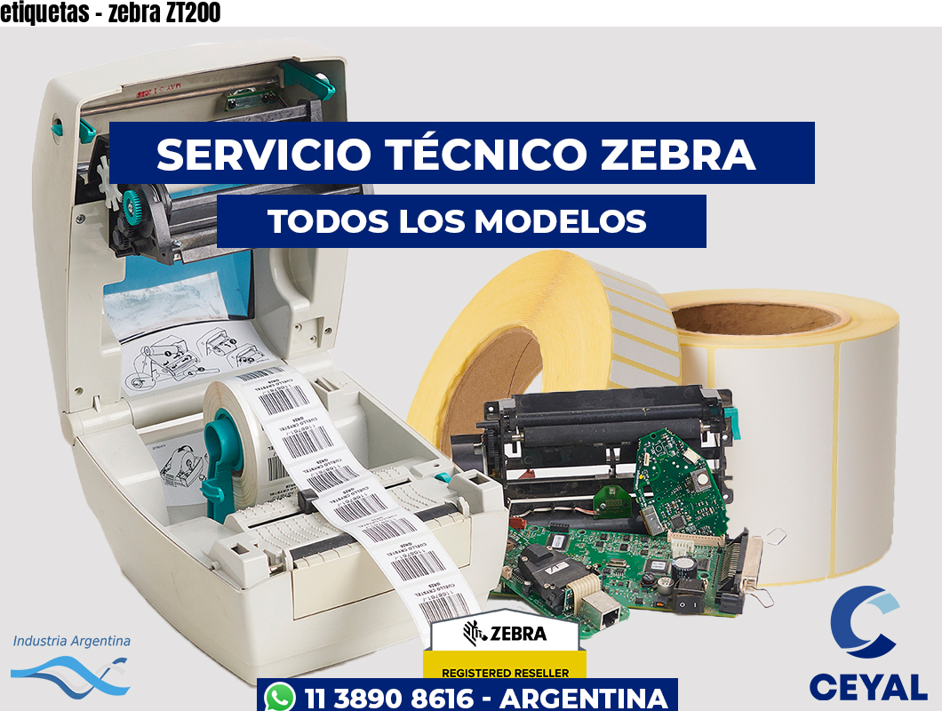 etiquetas - zebra ZT200