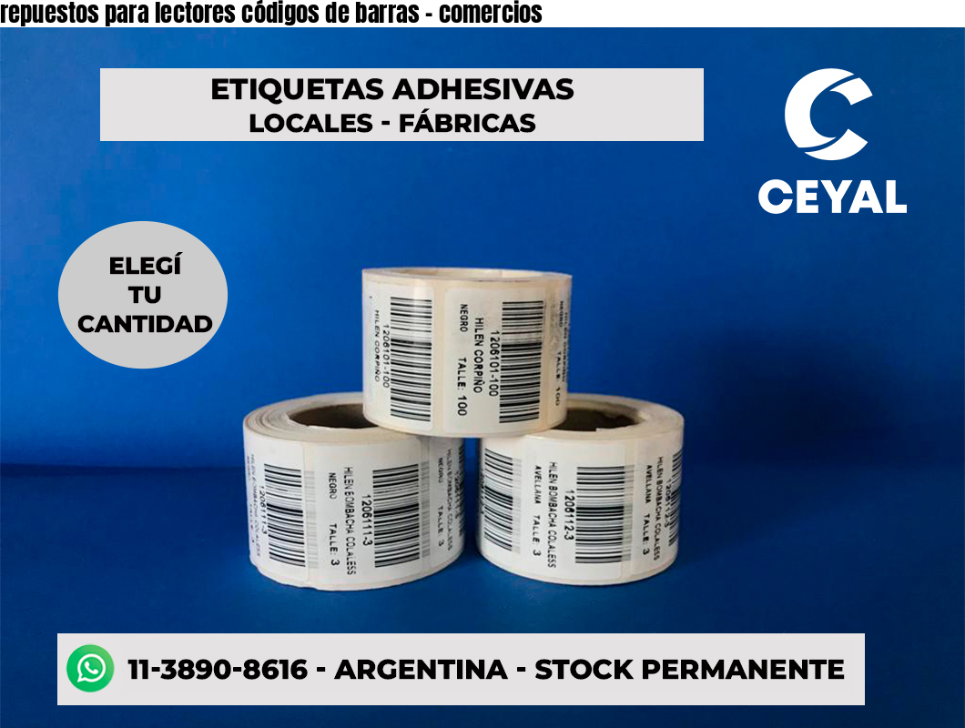 repuestos para lectores códigos de barras - comercios