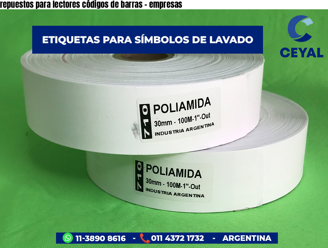 repuestos para lectores códigos de barras - empresas