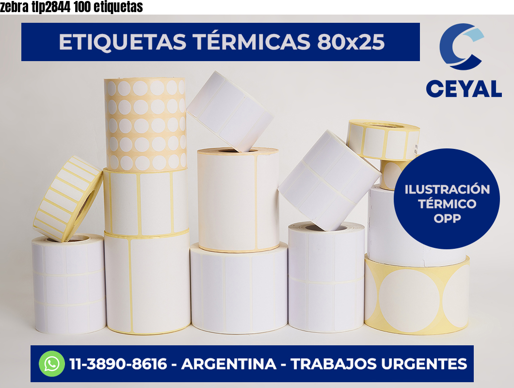 zebra tlp2844 100 etiquetas