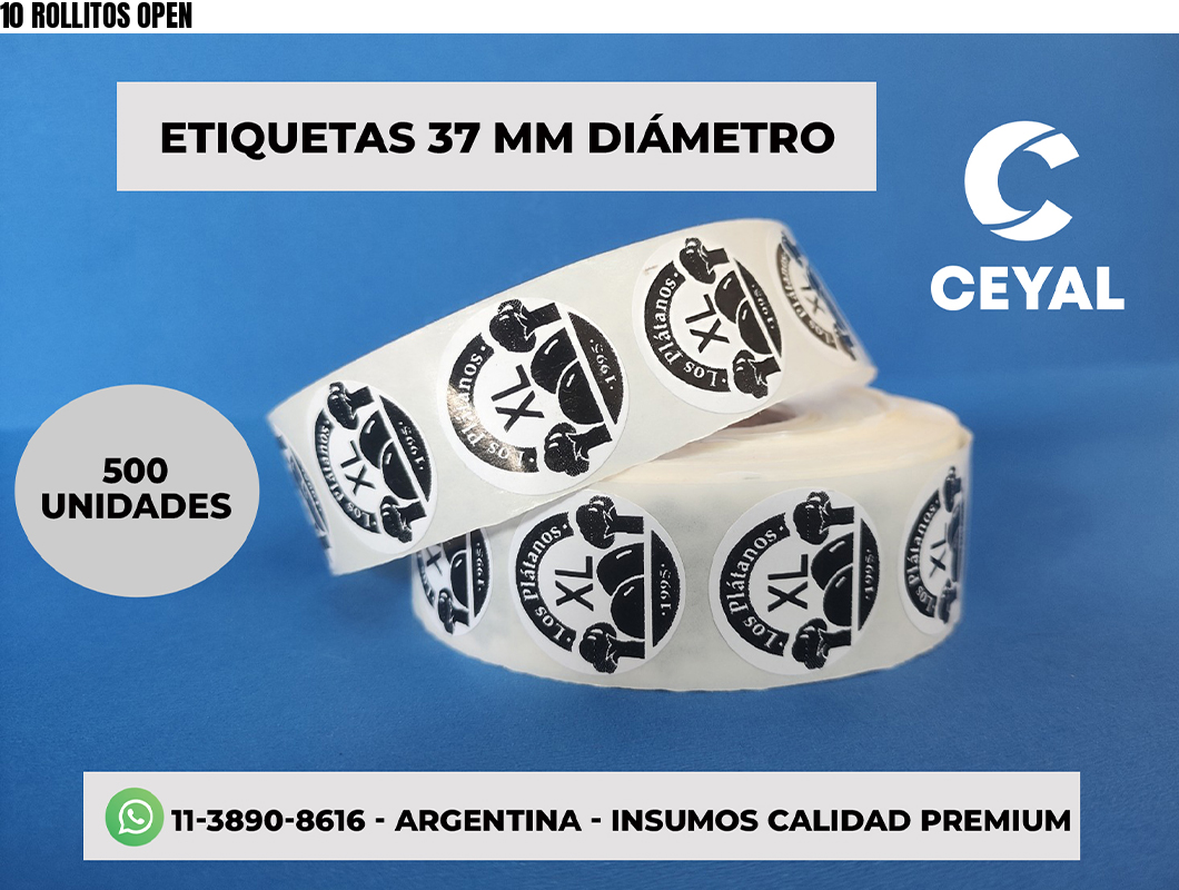 10 ROLLITOS OPEN