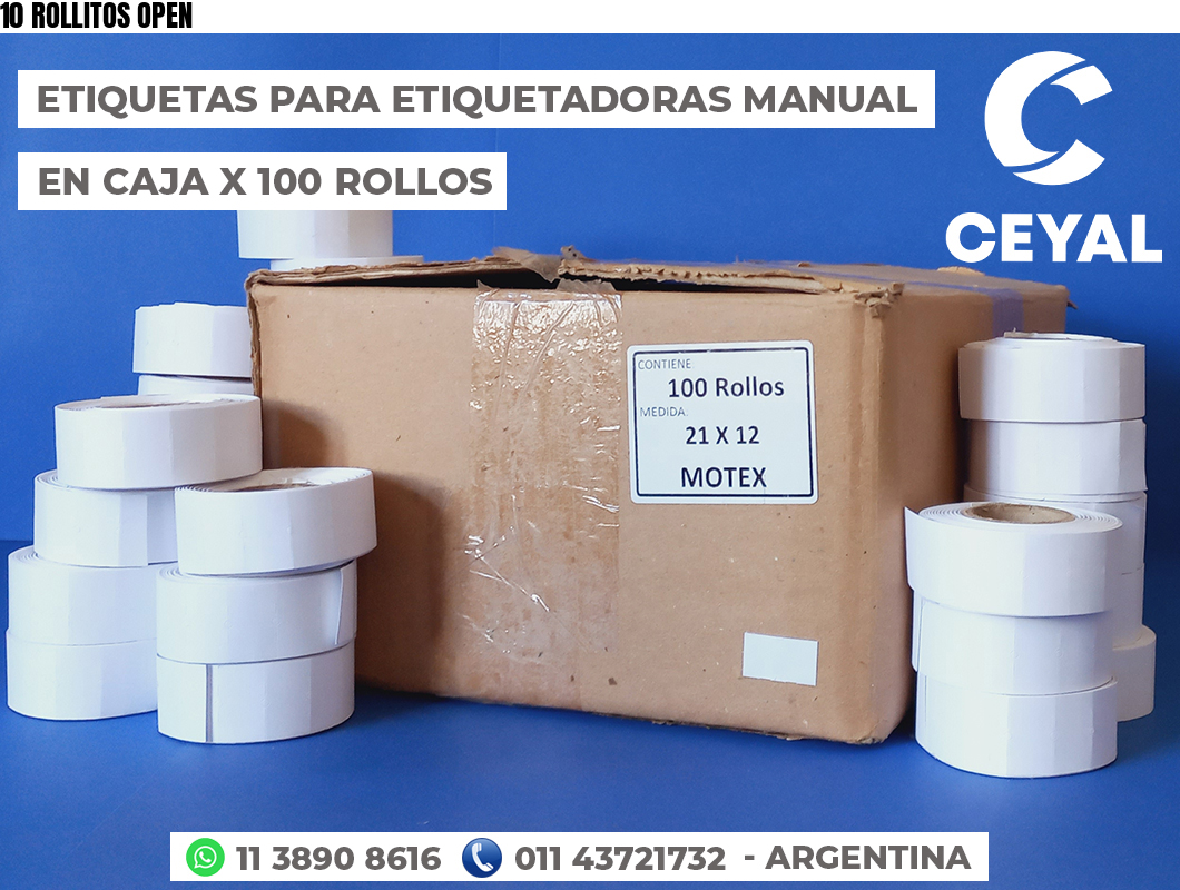 10 ROLLITOS OPEN