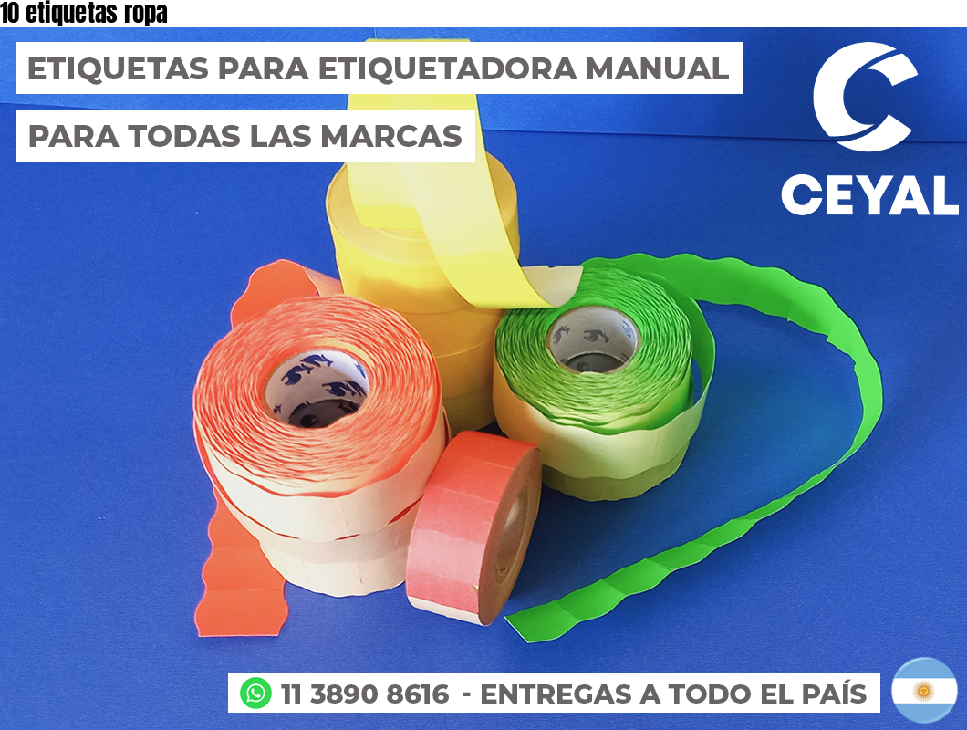 10 etiquetas ropa