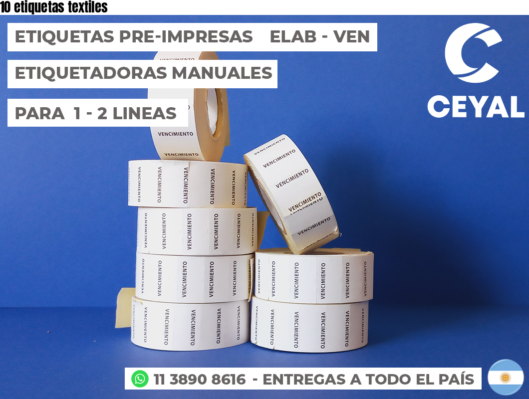 10 etiquetas textiles