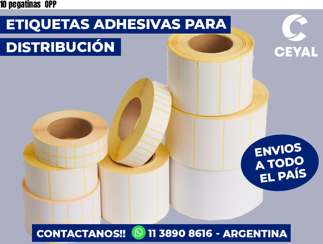 10 pegatinas OPP