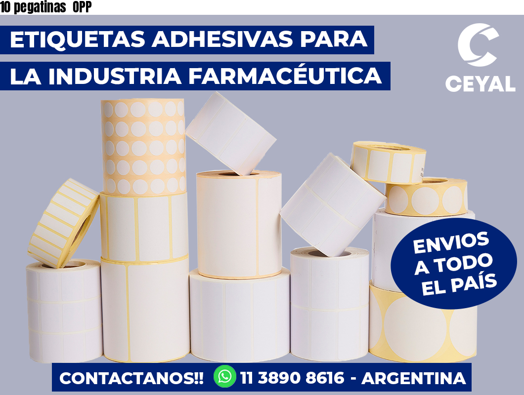10 pegatinas  OPP