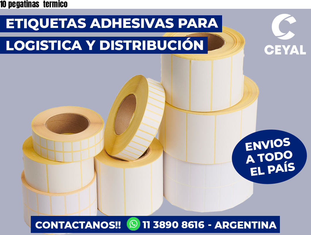 10 pegatinas  termico