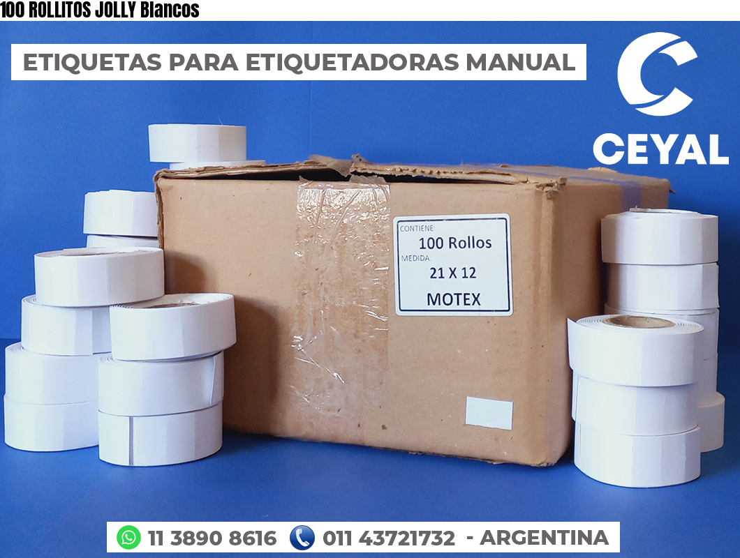 100 ROLLITOS JOLLY Blancos