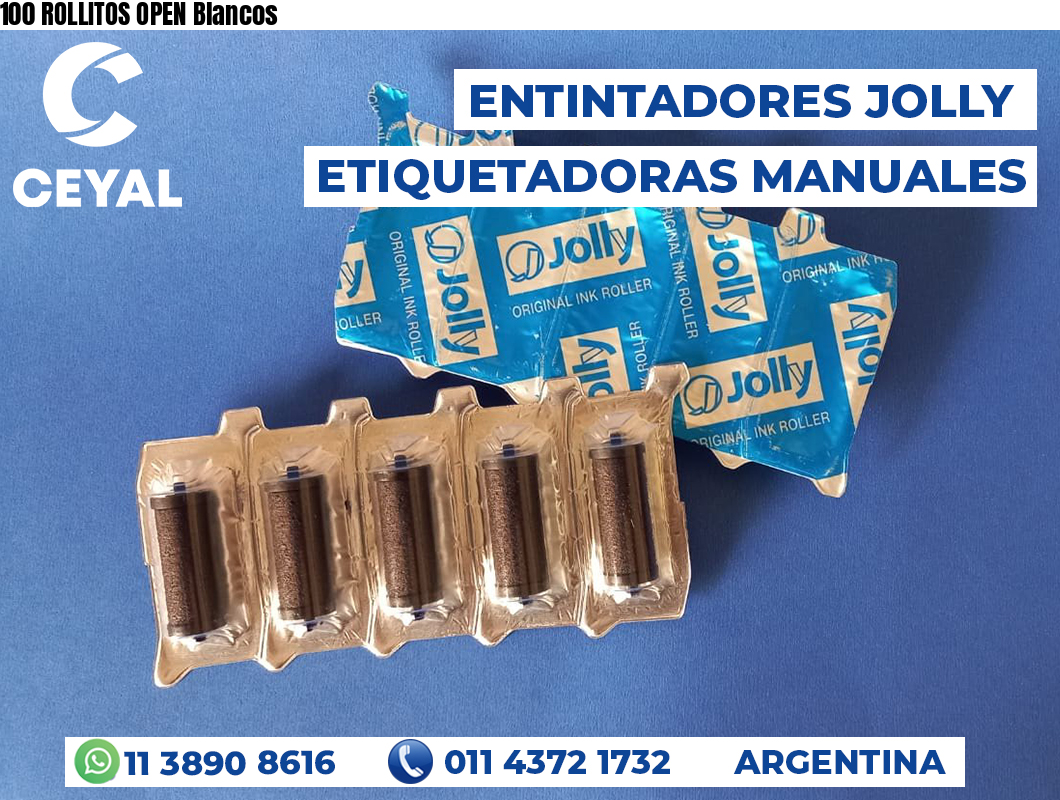 100 ROLLITOS OPEN Blancos
