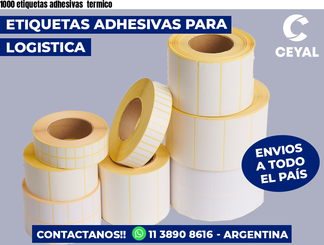 1000 etiquetas adhesivas termico
