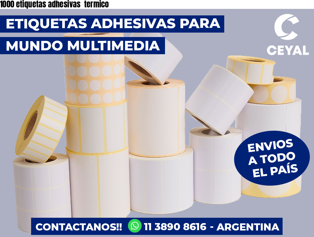 1000 etiquetas adhesivas  termico