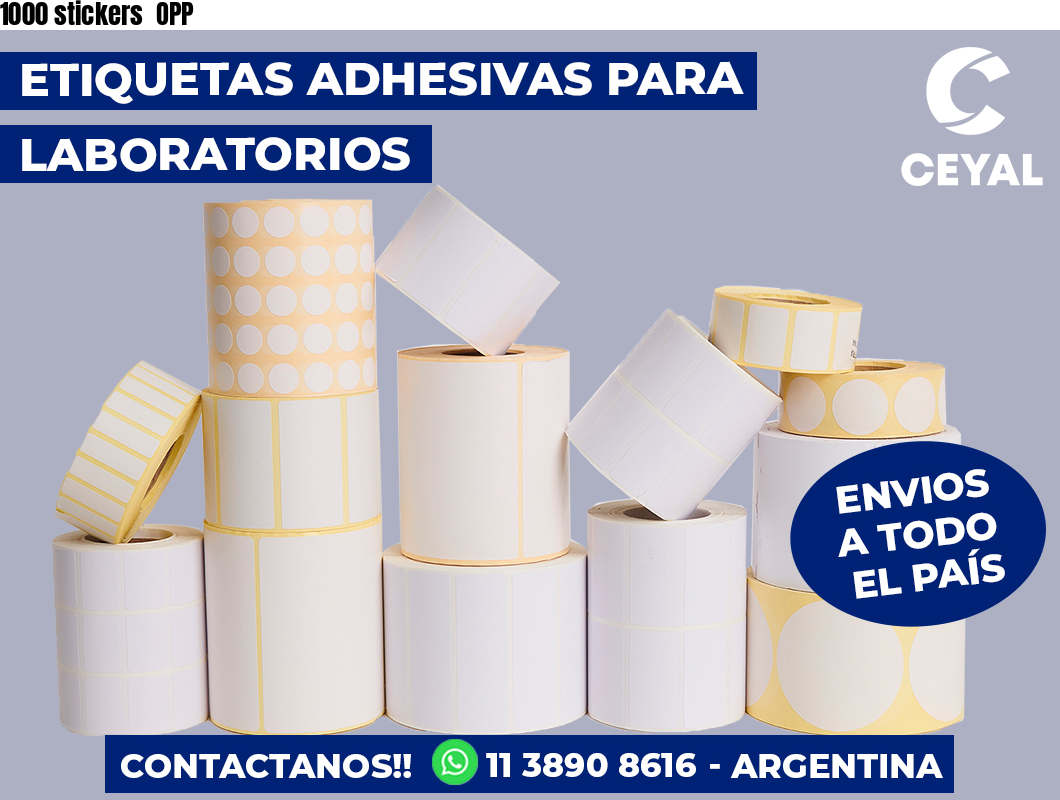 1000 stickers OPP