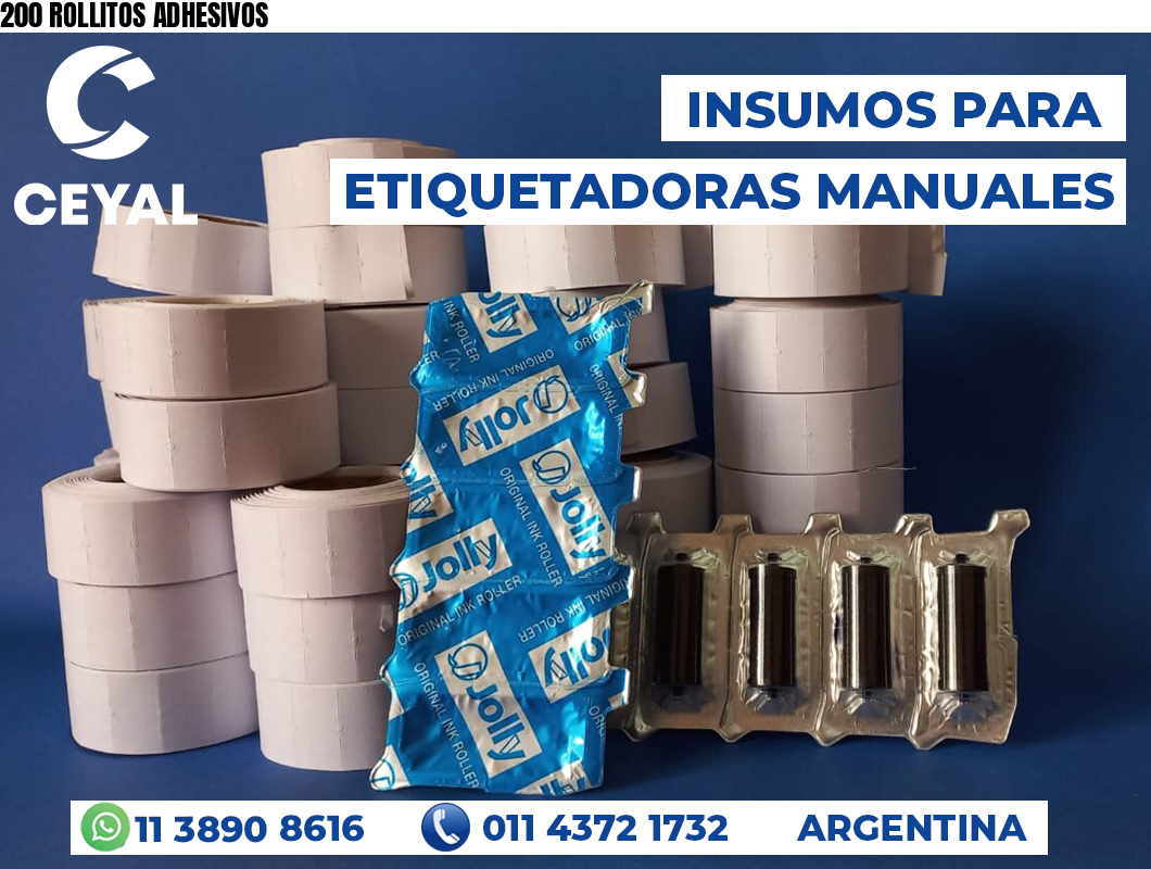200 ROLLITOS ADHESIVOS