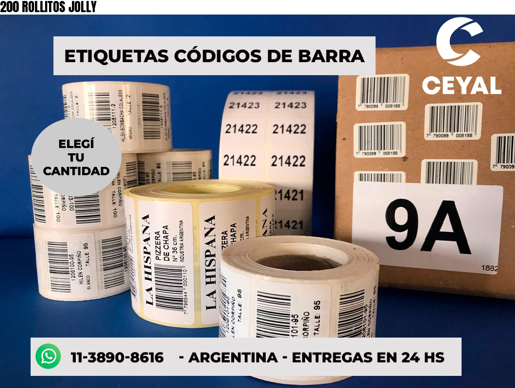 200 ROLLITOS JOLLY