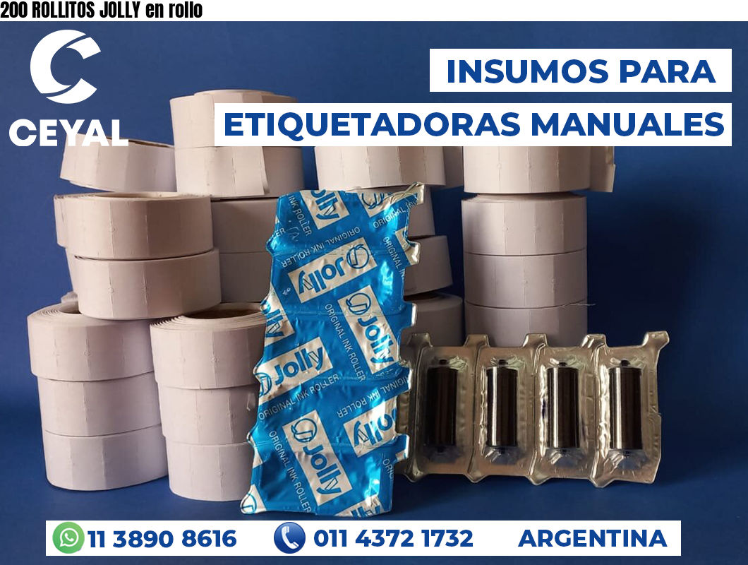 200 ROLLITOS JOLLY en rollo