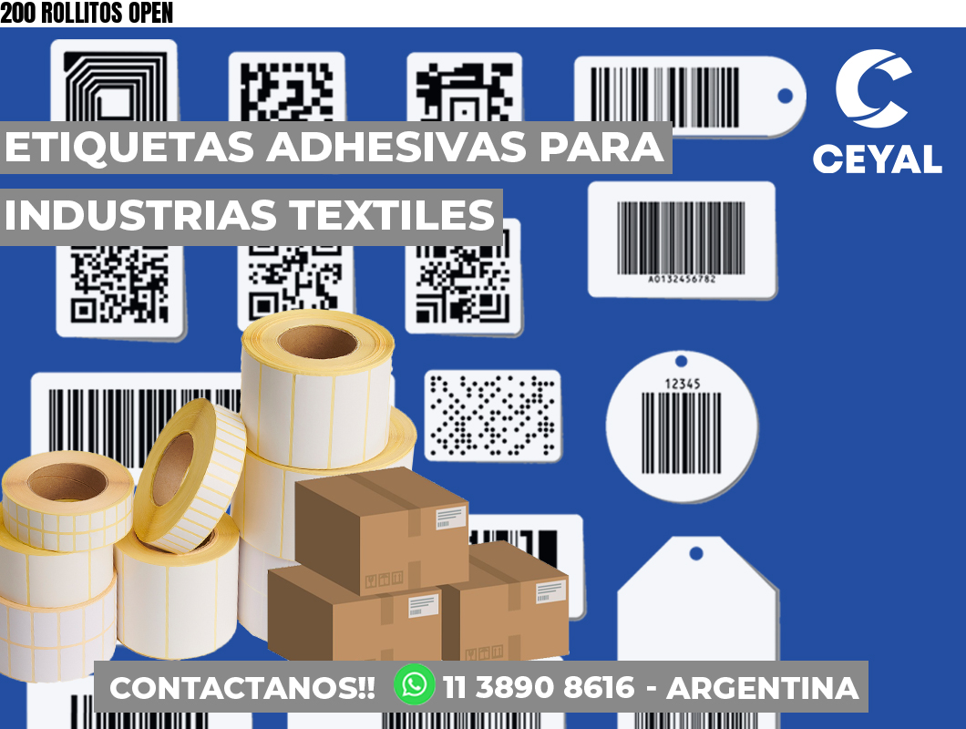 200 ROLLITOS OPEN