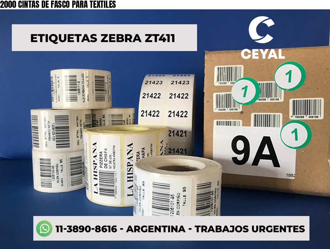 2000 CINTAS DE FASCO PARA TEXTILES