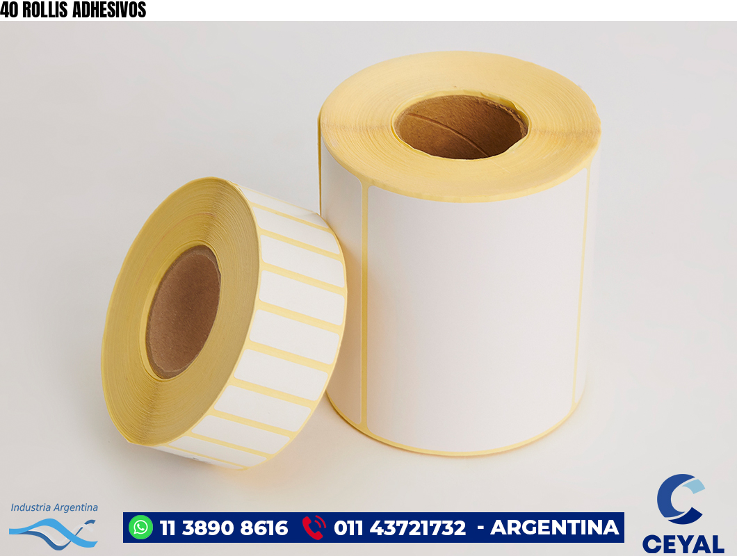 40 ROLLIS ADHESIVOS