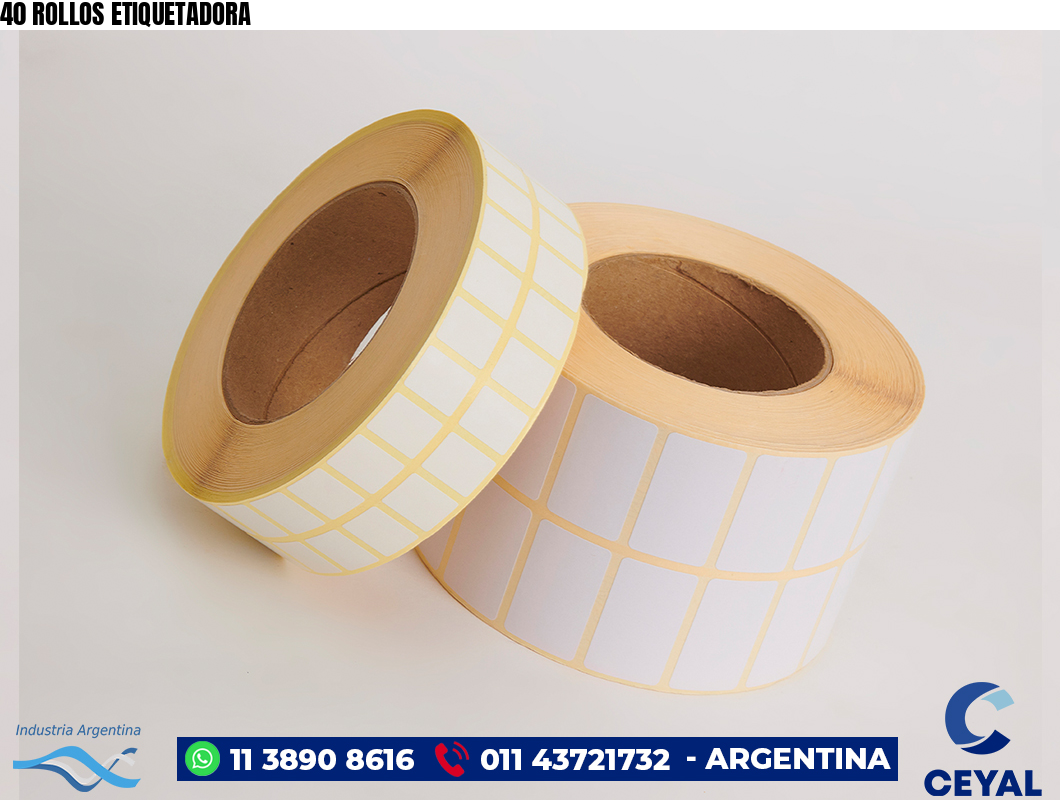 40 ROLLOS ETIQUETADORA