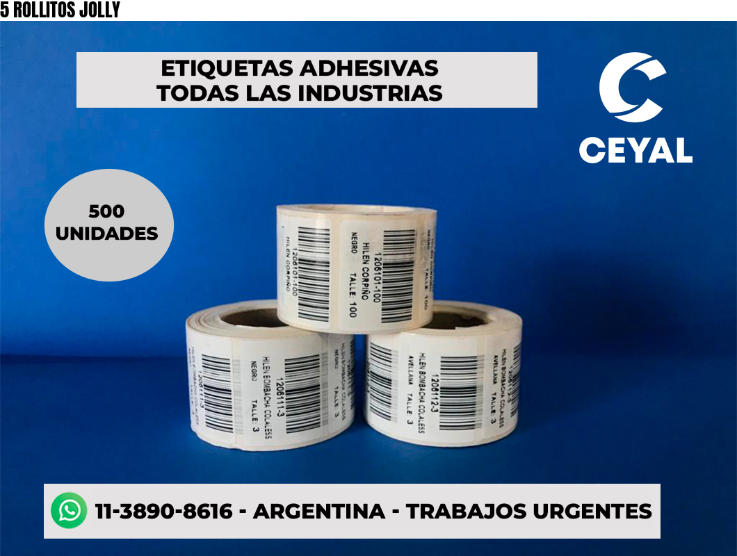 5 ROLLITOS JOLLY