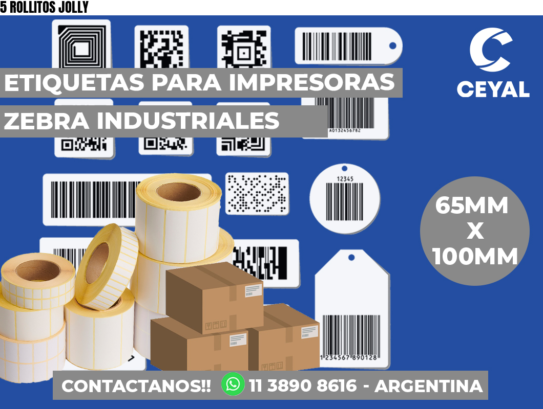 5 ROLLITOS JOLLY