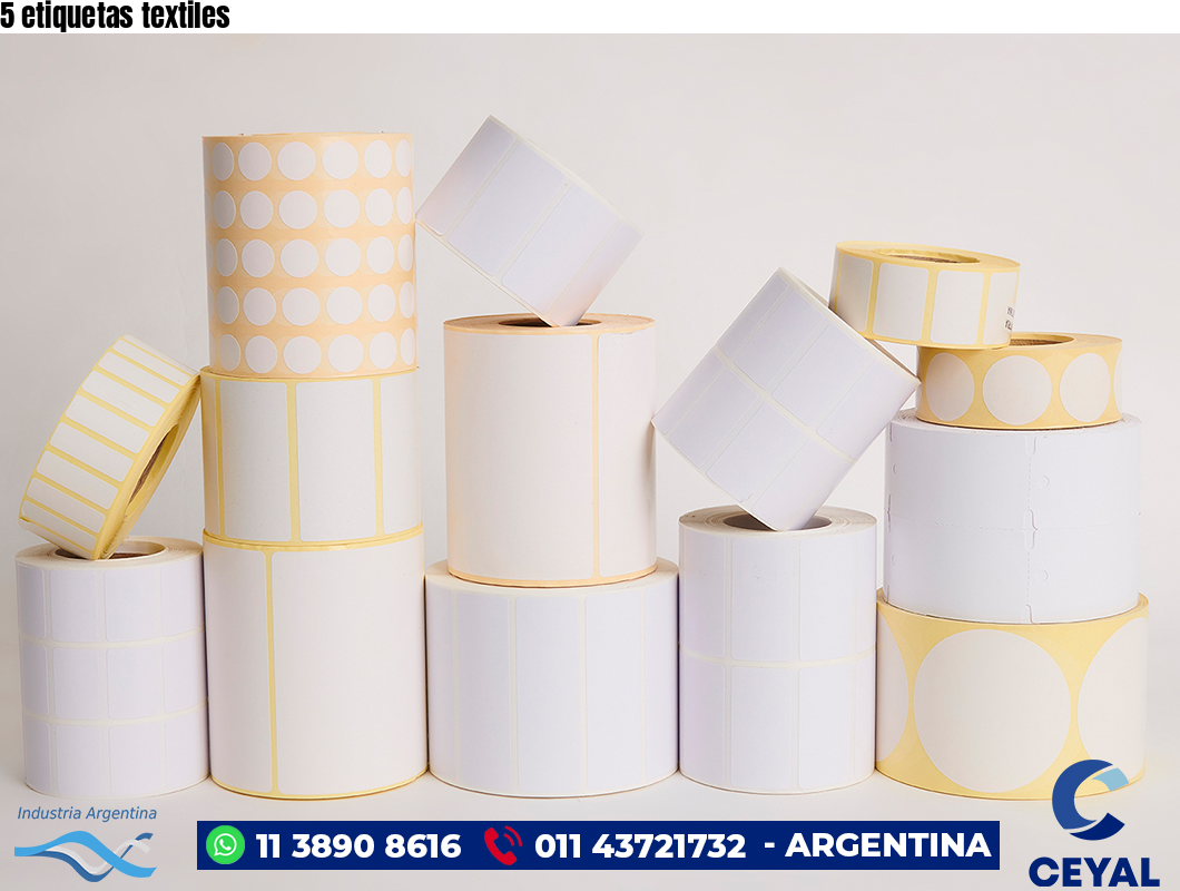 5 etiquetas textiles