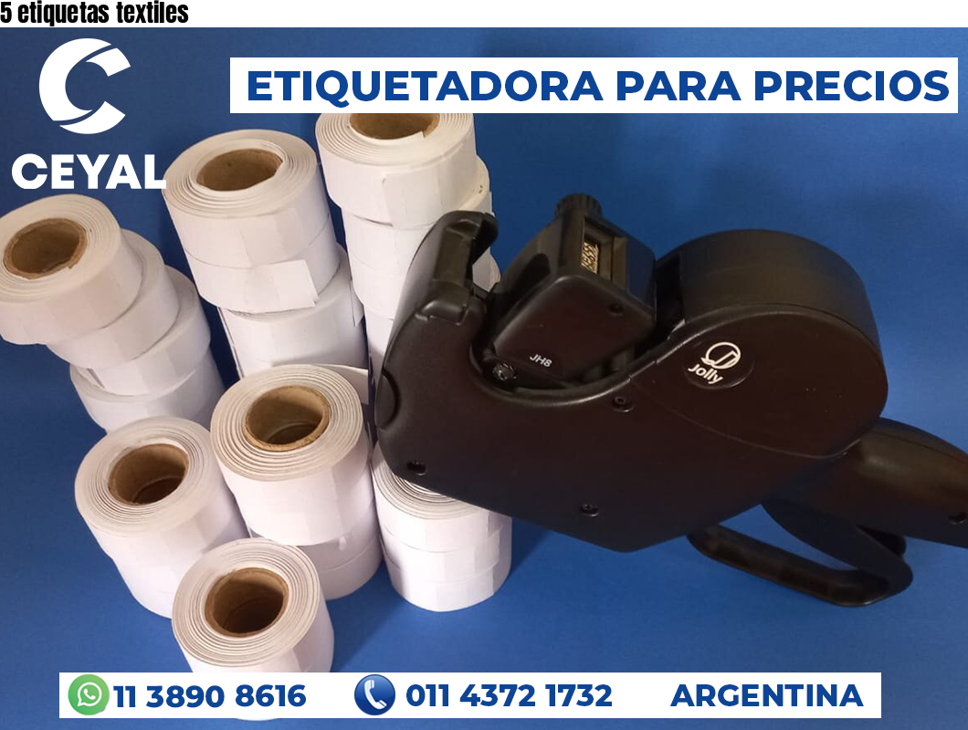 5 etiquetas textiles