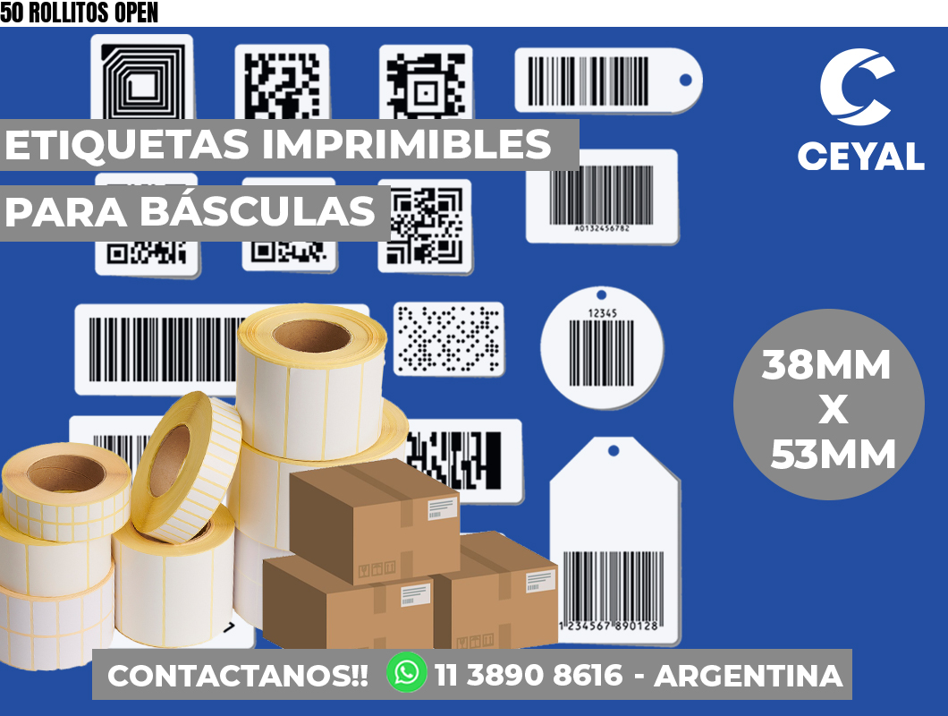 50 ROLLITOS OPEN