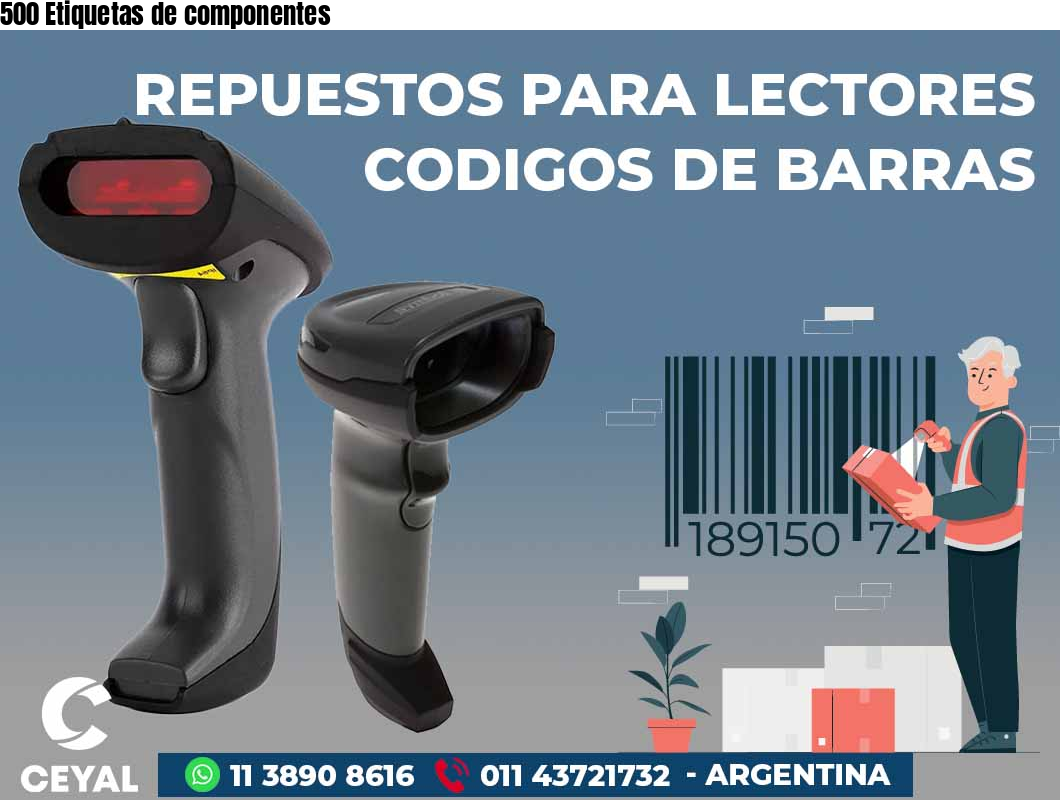 500 Etiquetas de componentes