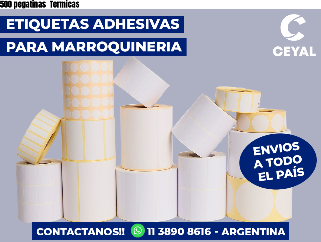500 pegatinas  Termicas