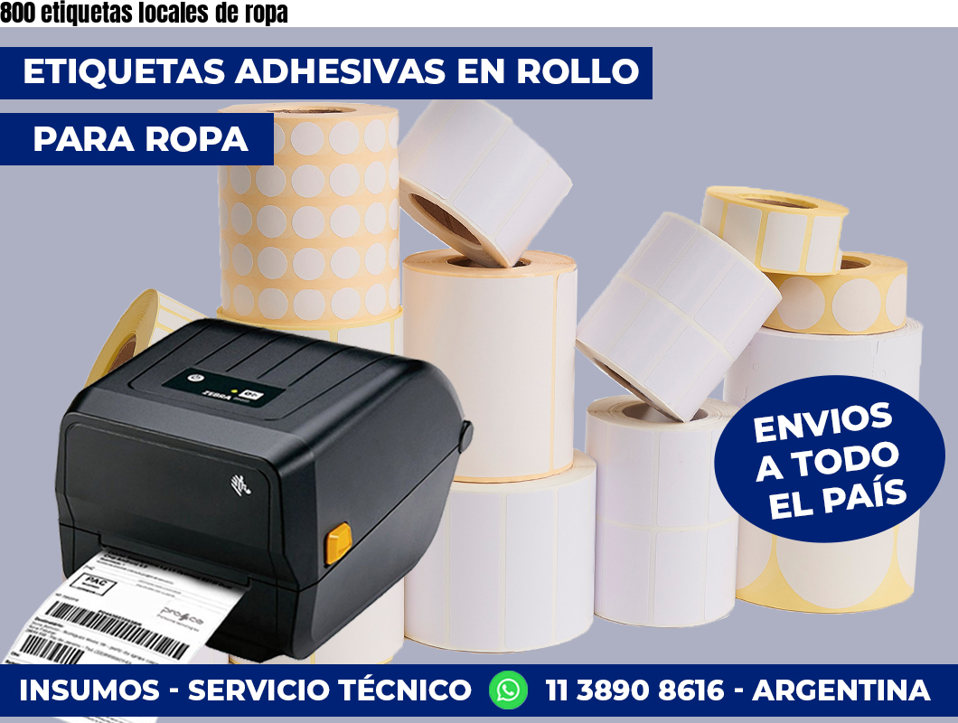 800 etiquetas locales de ropa