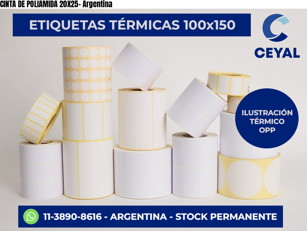 CINTA DE POLIAMIDA 20X25- Argentina