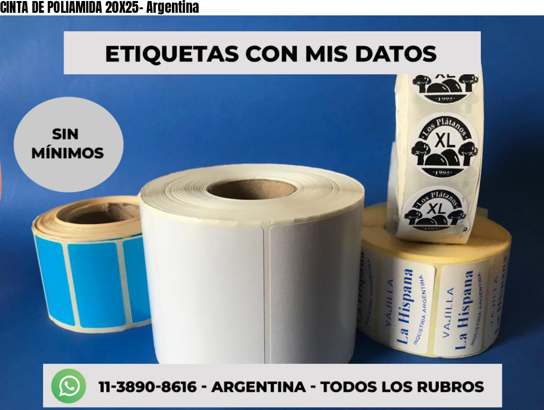 CINTA DE POLIAMIDA 20X25- Argentina