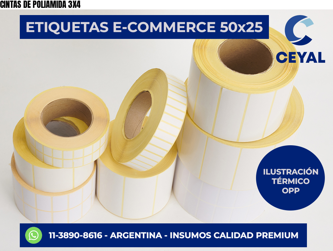 CINTAS DE POLIAMIDA 3X4