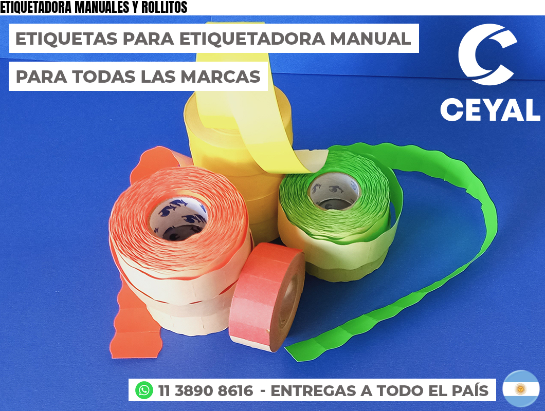 ETIQUETADORA MANUALES Y ROLLITOS