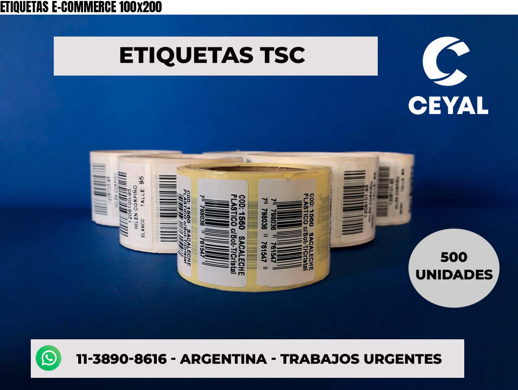 ETIQUETAS E-COMMERCE 100x200