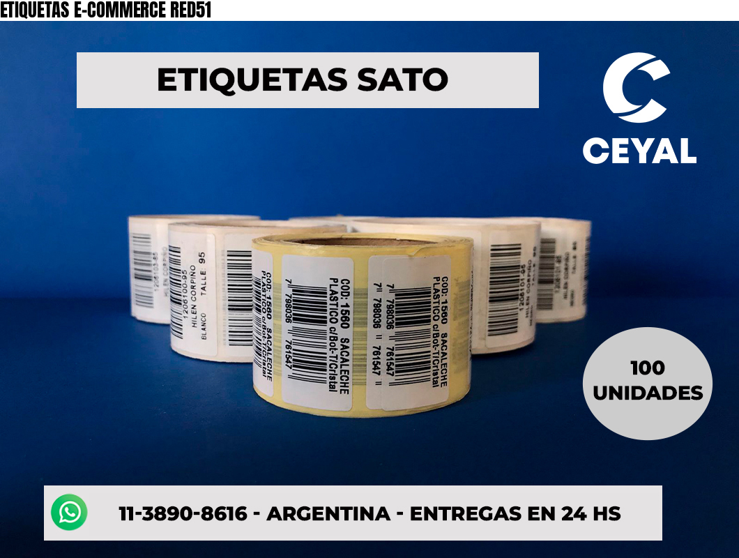 ETIQUETAS E-COMMERCE RED51