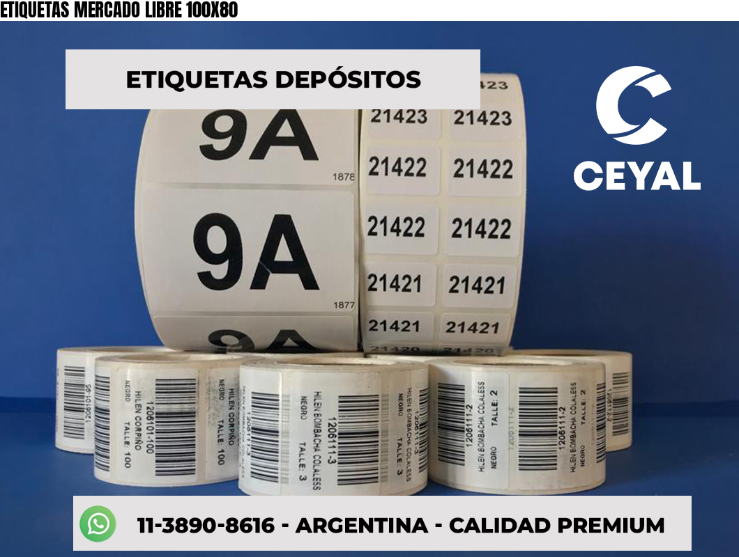 ETIQUETAS MERCADO LIBRE 100X80
