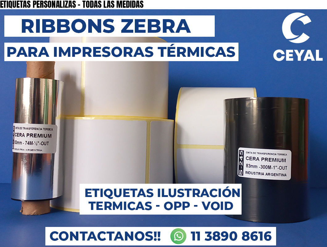 ETIQUETAS PERSONALIZAS - TODAS LAS MEDIDAS