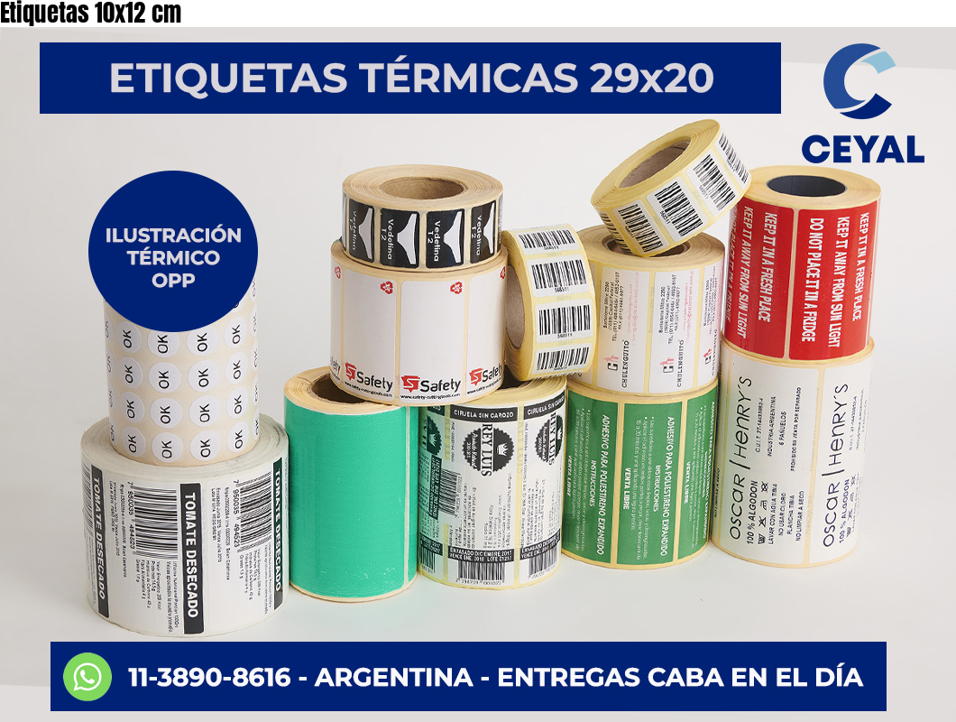 Etiquetas 10×12 cm