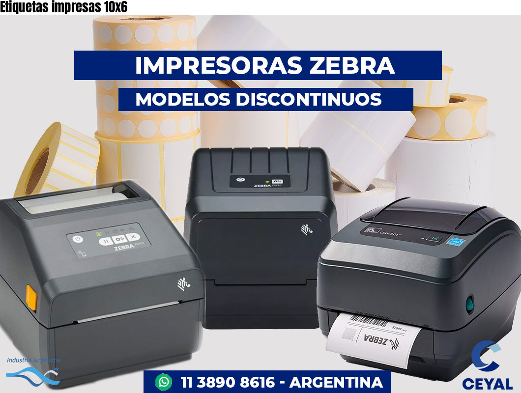 Etiquetas impresas 10x6