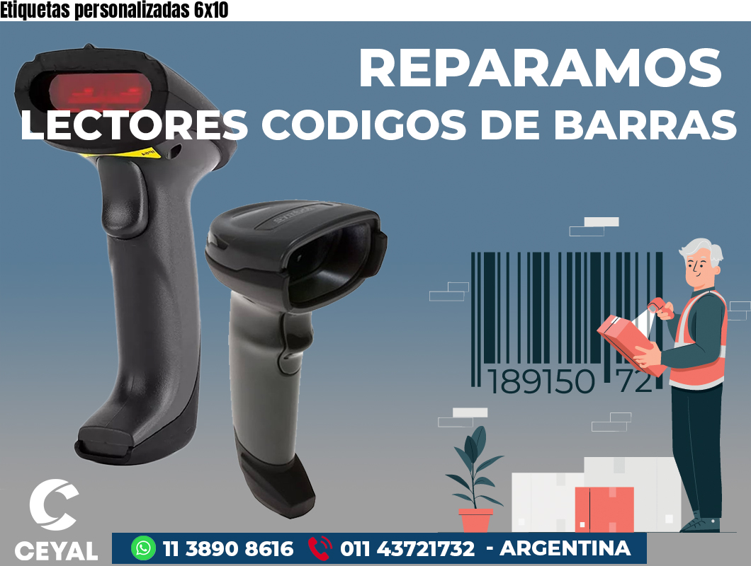 Etiquetas personalizadas 6x10