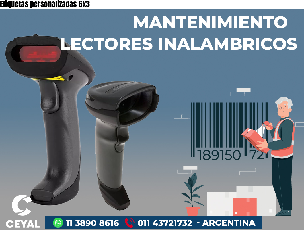 Etiquetas personalizadas 6x3