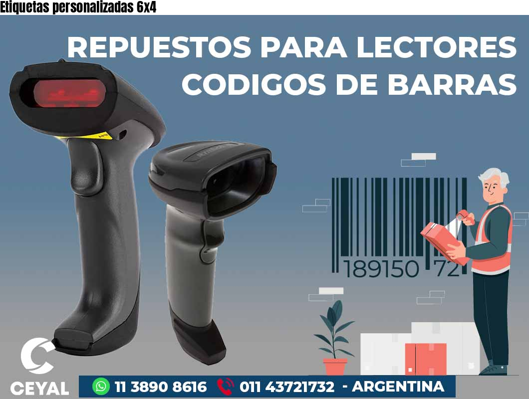 Etiquetas personalizadas 6x4