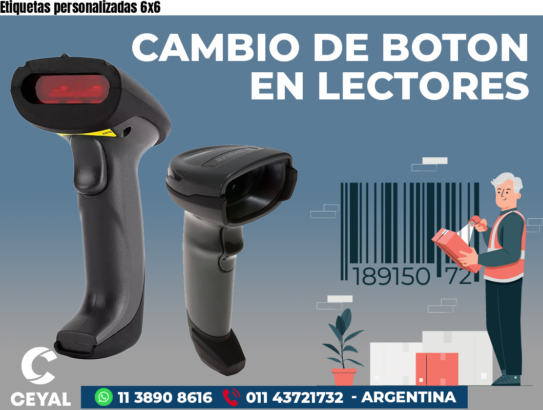 Etiquetas personalizadas 6x6