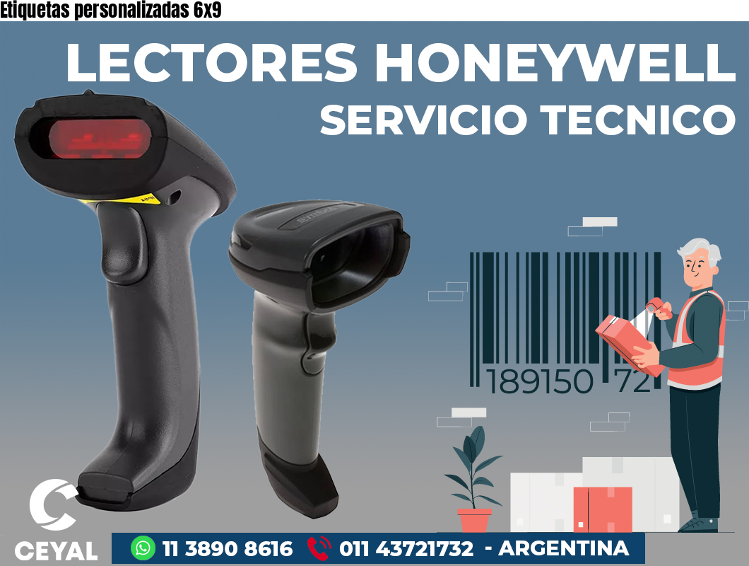 Etiquetas personalizadas 6x9